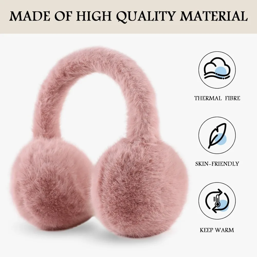 يفشل الأذن الدافئة للنساء الشتاء للجنسين رقيق غطاء للأذنين قابل للتعديل سيدة الأذن دفئا فو الفراء الأذن يغطي
