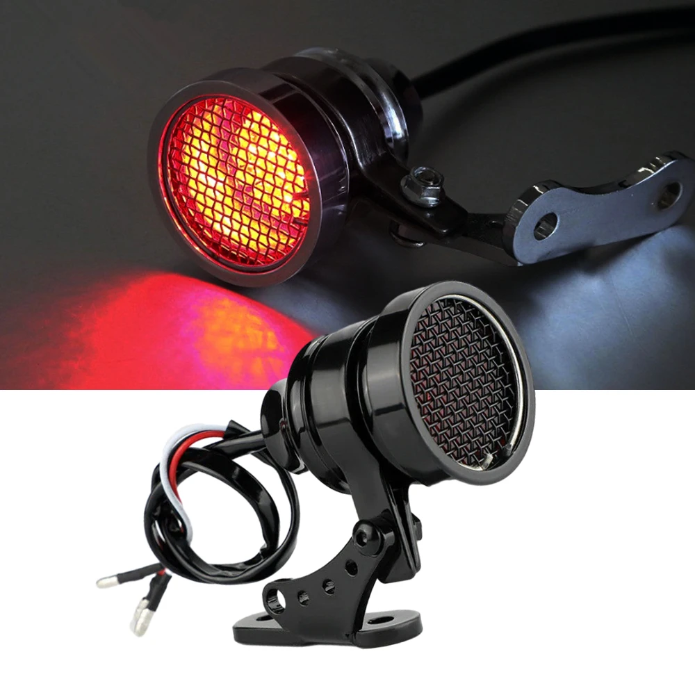 

Motorcycle Rear Tail Brake Stop Light with License Plate Bracket For Harley Chopper Bobber For Honda Yamaha Kawasaki Suzuki