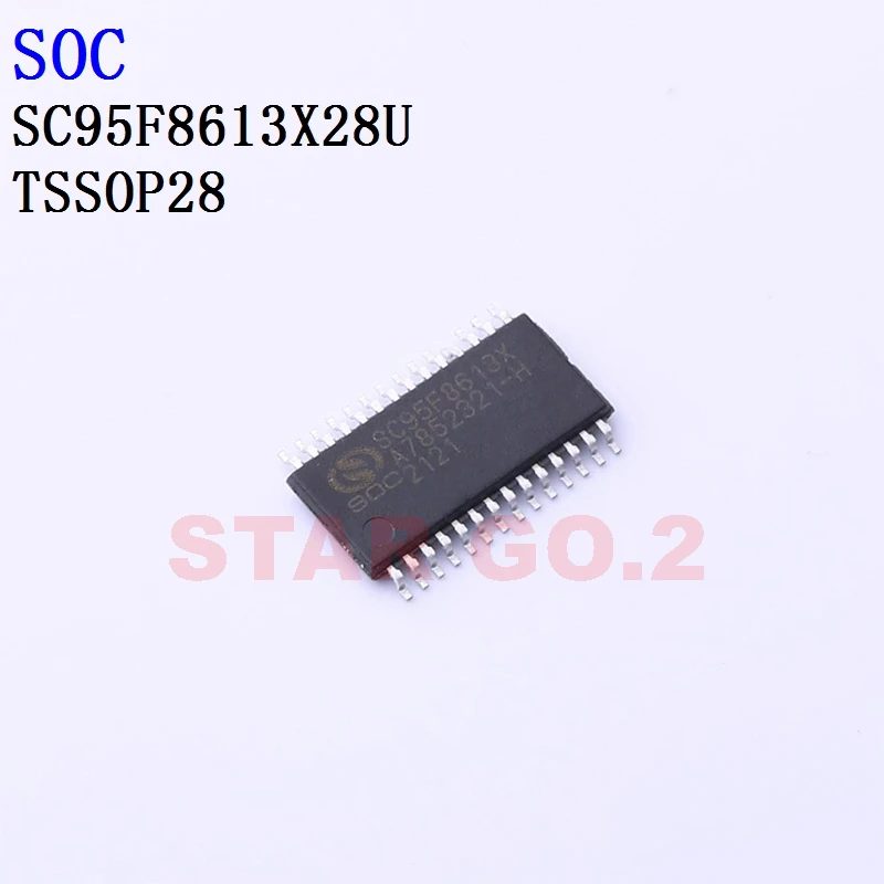 Microcontrolador SOC, SC92F74A3X28U, SC95F7513X28U, SC95F8613X28U, 10 unidades