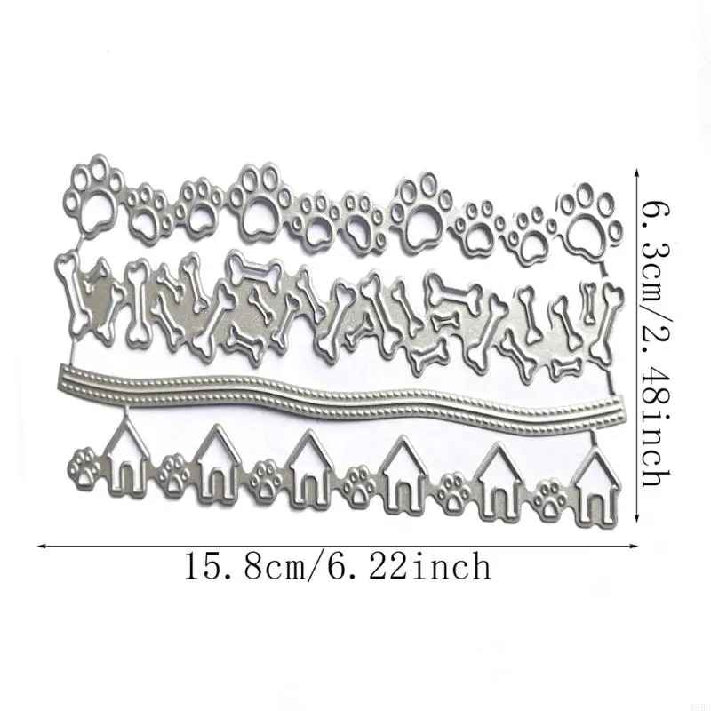 45BE Dog PAW القطع المعدني يموت DIY CRAFT CORPAN CORPANTEL TELPOSPLATE SCRAPBOOKING SCRABKING FOR CARC