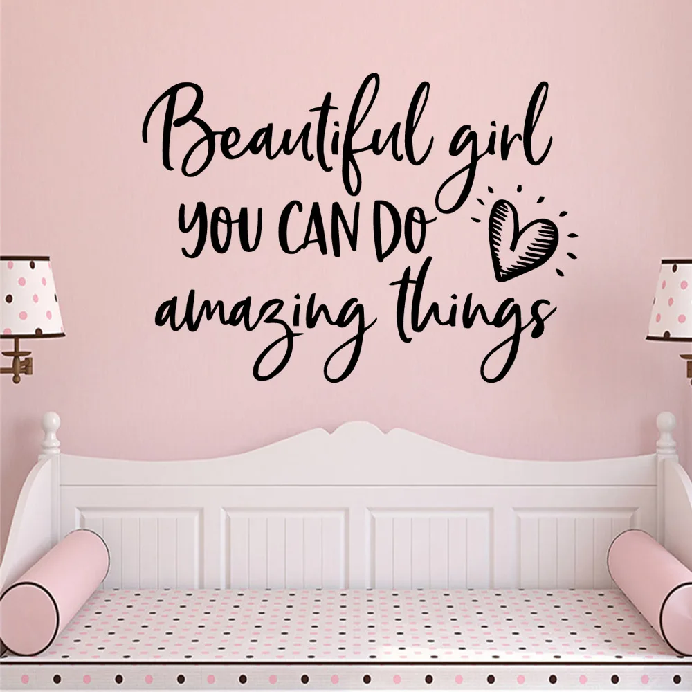 1 pc Cartoon good wish words Wall Sticker Removable Wall Stickers Diy Wallpaper For Kids Rooms Decoration Vinyl Mural Decal