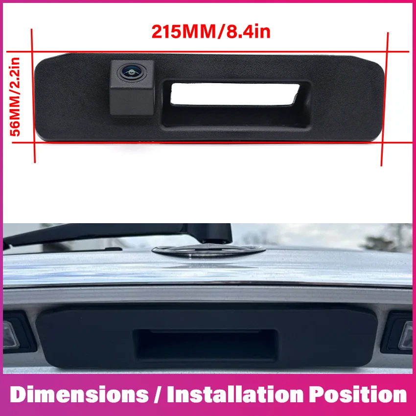 AHD Dynamic Trajectory Trunk Handle Camera For Mercedes Benz GLK GLA GLC ML A180/200 CLA W117 W205 W212 W166 W246 W204 Vito W447