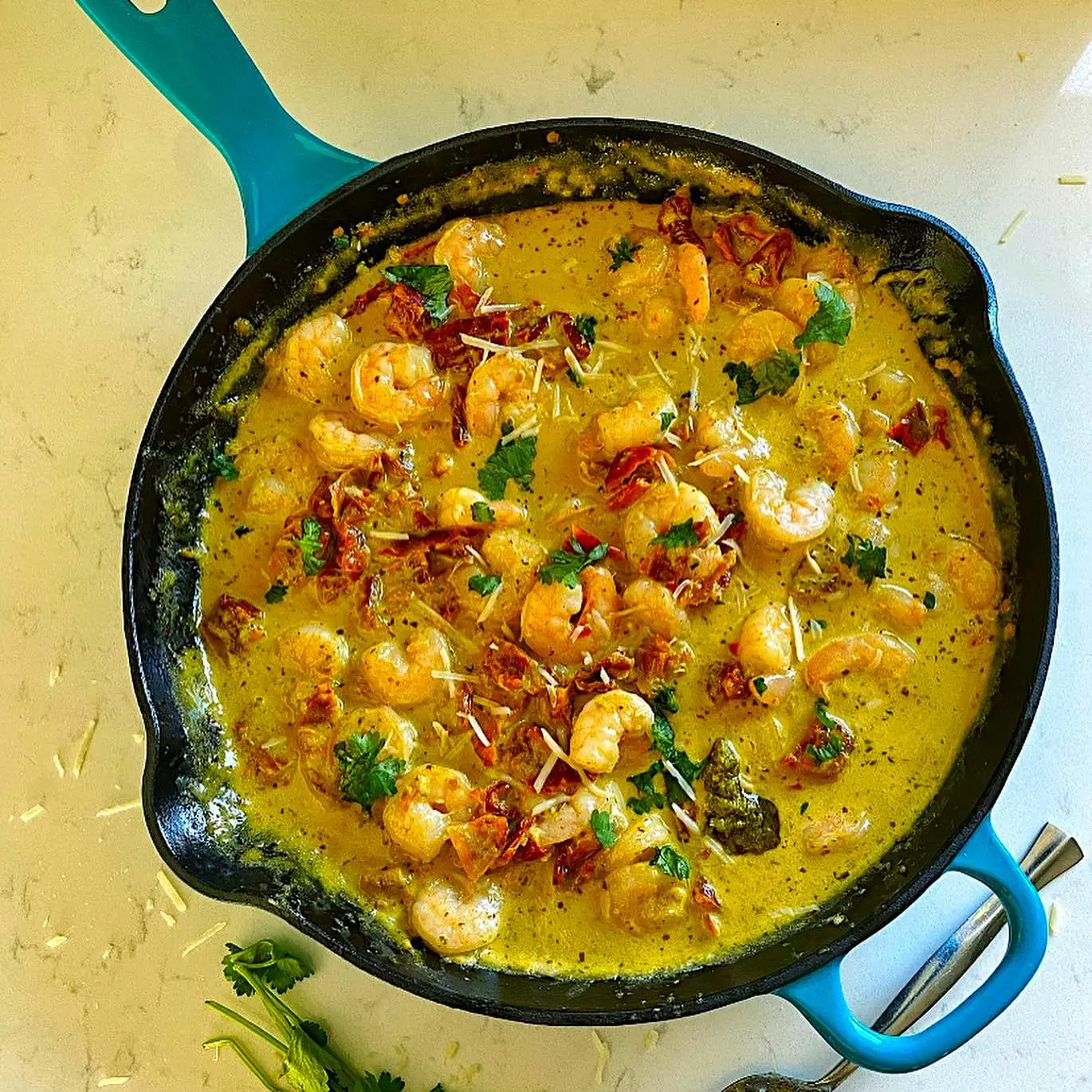 أواني طهي من الحديد الزهر المطلي بالمينا، طقم مكون من 3 قطع، أزرق كوبالت