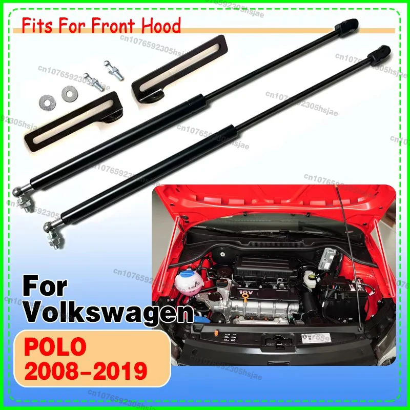 For Volkswagen VW POLO 2008-2019 Car-Styling Refit Bonnet Hood Gas Shock Lift Strut Bars Support Rod Accessories
