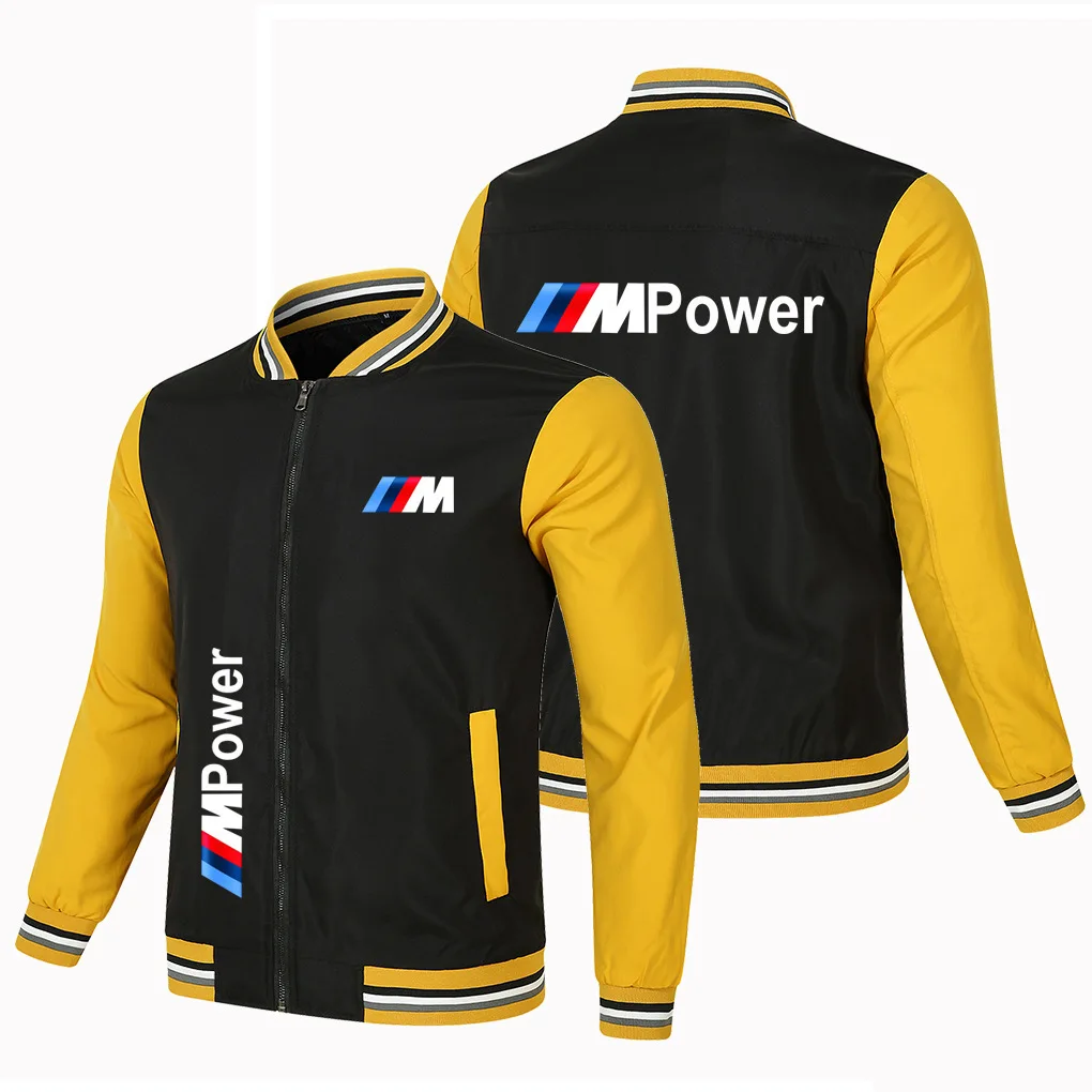 Nieuw BMW Logo M2 honkbaljack Comfortabele mode Plus size windjack Motorjas Racing jas Sportjack