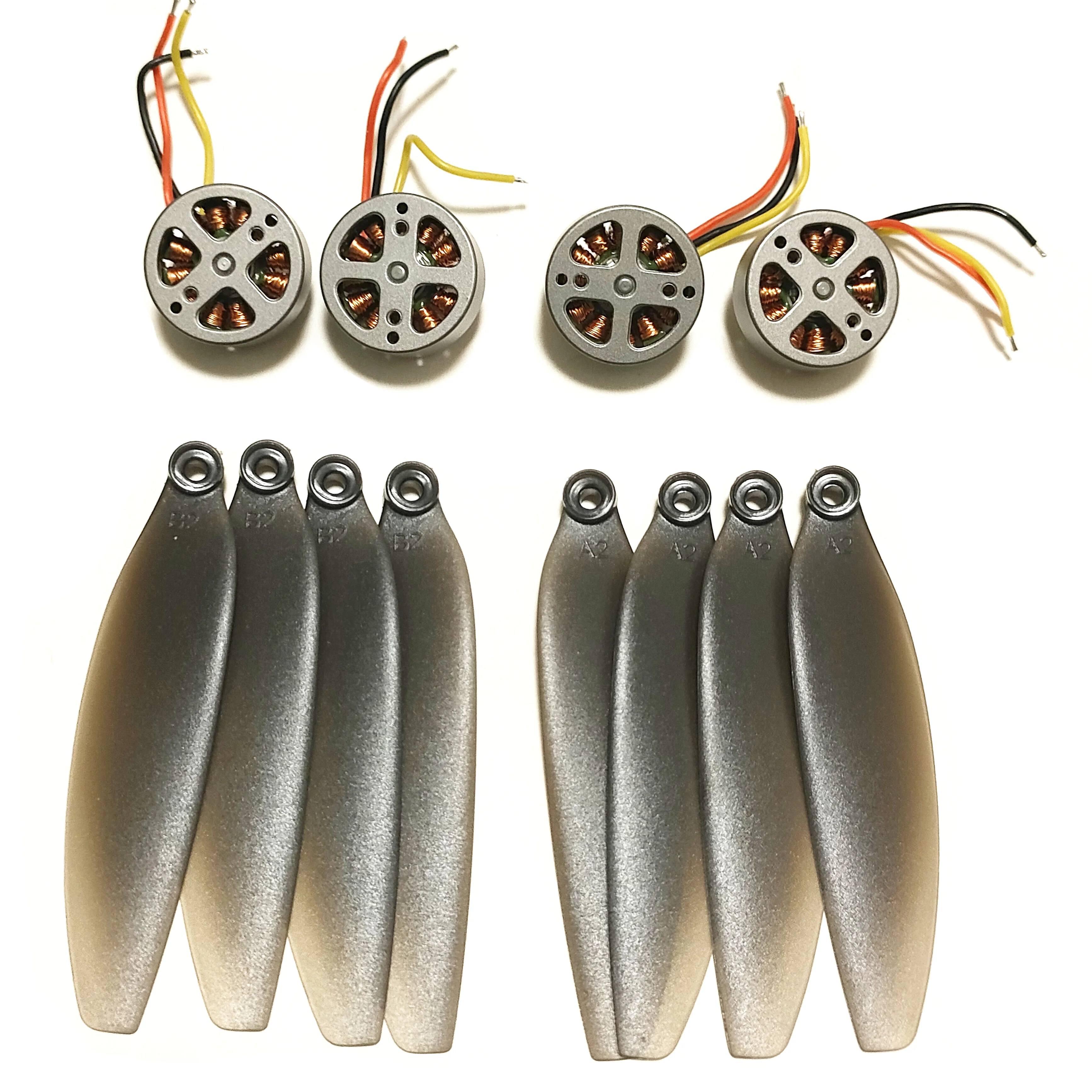 

S608 Drone Spare Parts Brushless Motor 4PCS + Propeller 8PCS Blade Accessories for S608Pro GPS RC Quadcopter