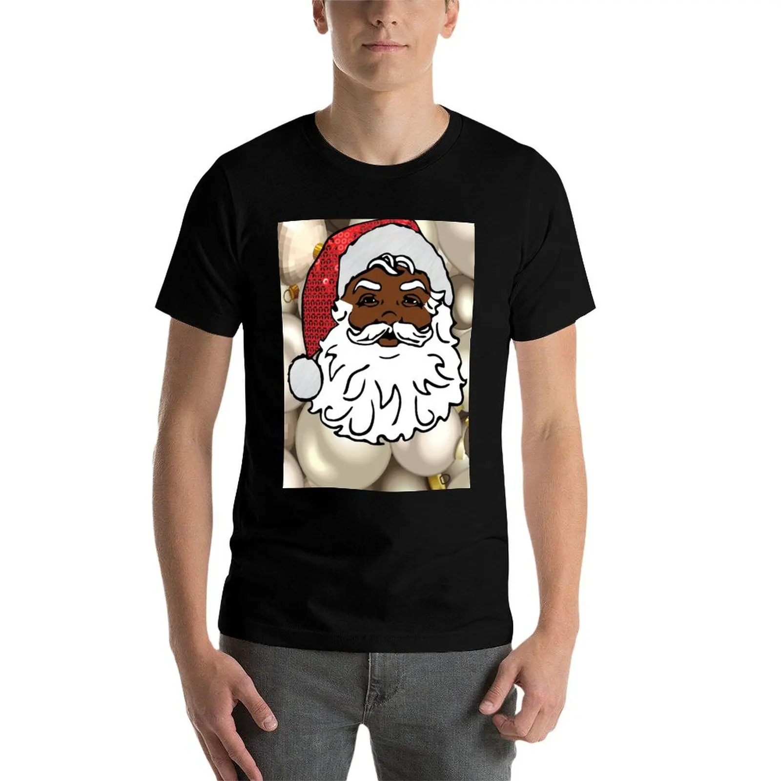 

african santa claus T-Shirt essential t shirt t shirts with prints t shirt man casual T-Shirt