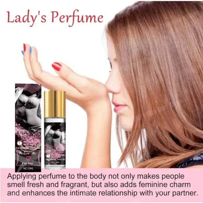 Pheromone Perfume Oil for Men Women Long-lasting Natural Refreshing Body Perfume Stimulates Fragrance Pheromone Essential Oil