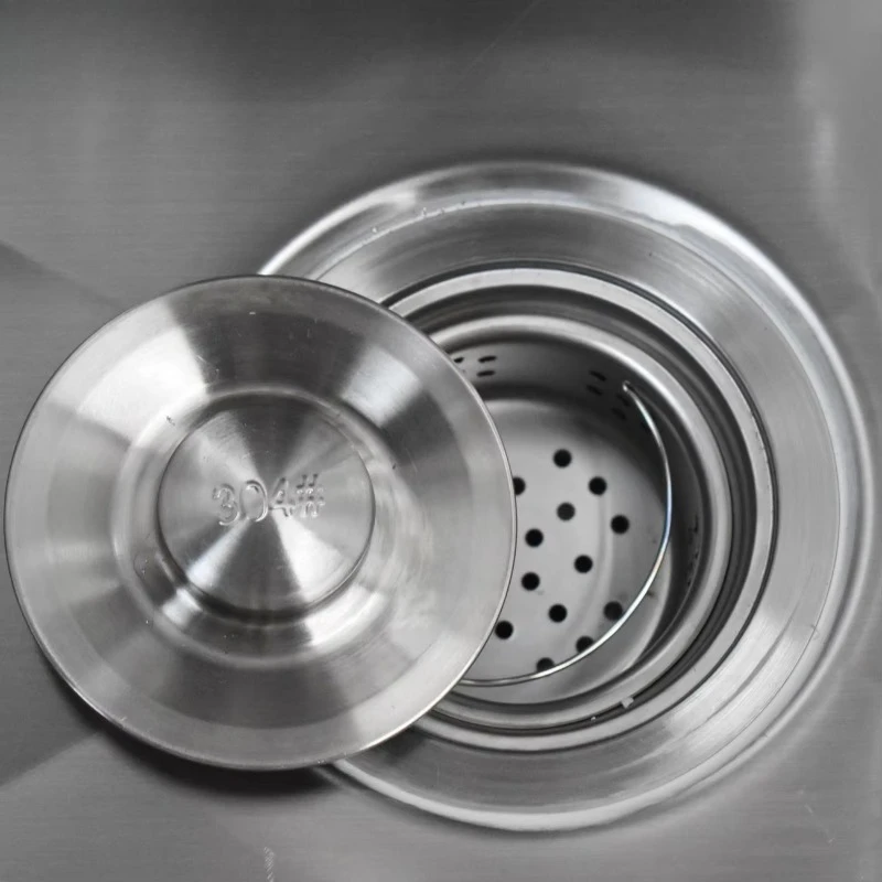 Lavello per Attrezzature in Acciaio Inox 304 con Rubinetto e Paraspruzzi Laterale