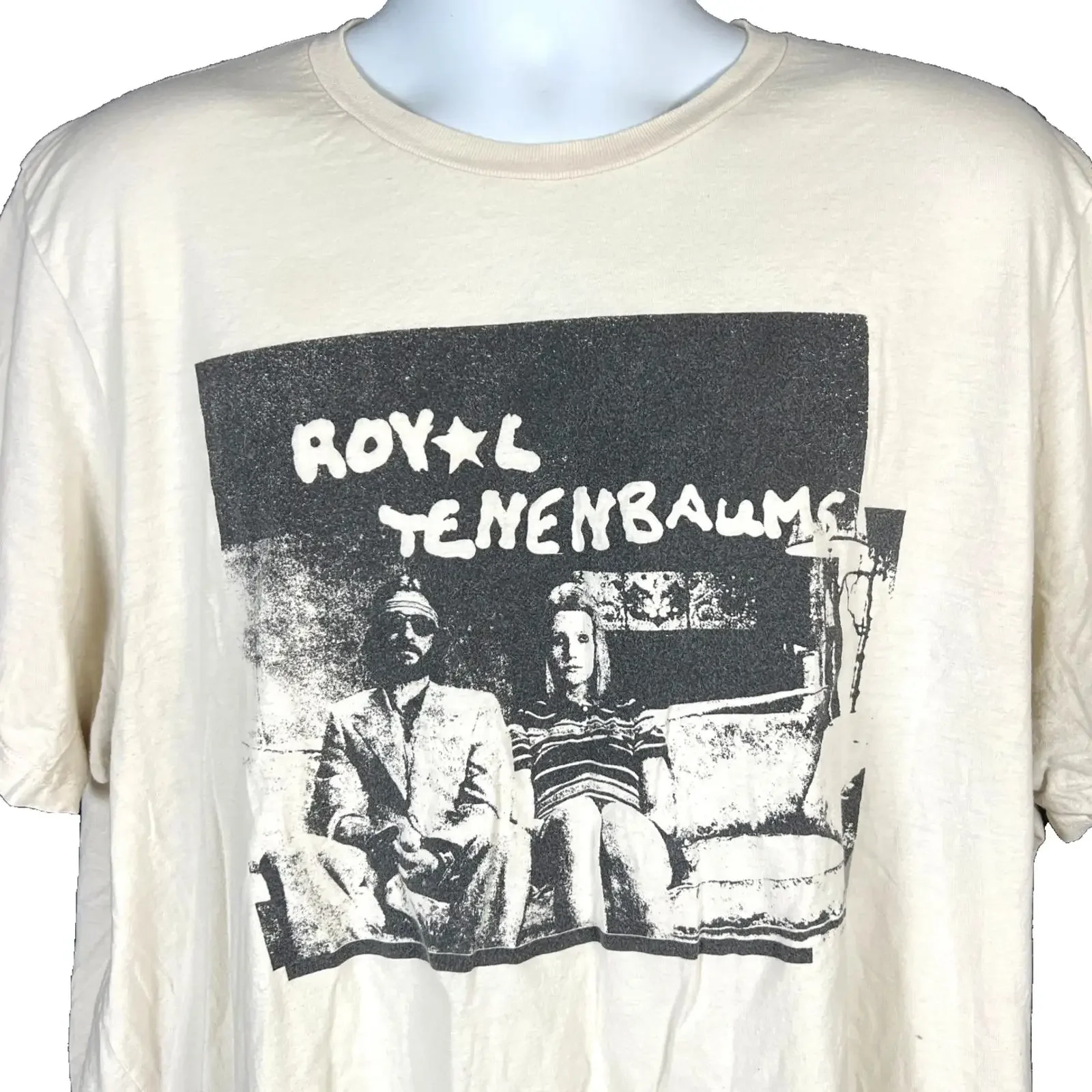 Royal Trux Tenenbaums Mens T Shirt size 2XL 52x31in Mashup Punk B WPS 2023 vintage Washed Unisex Breathable streetwear Soft