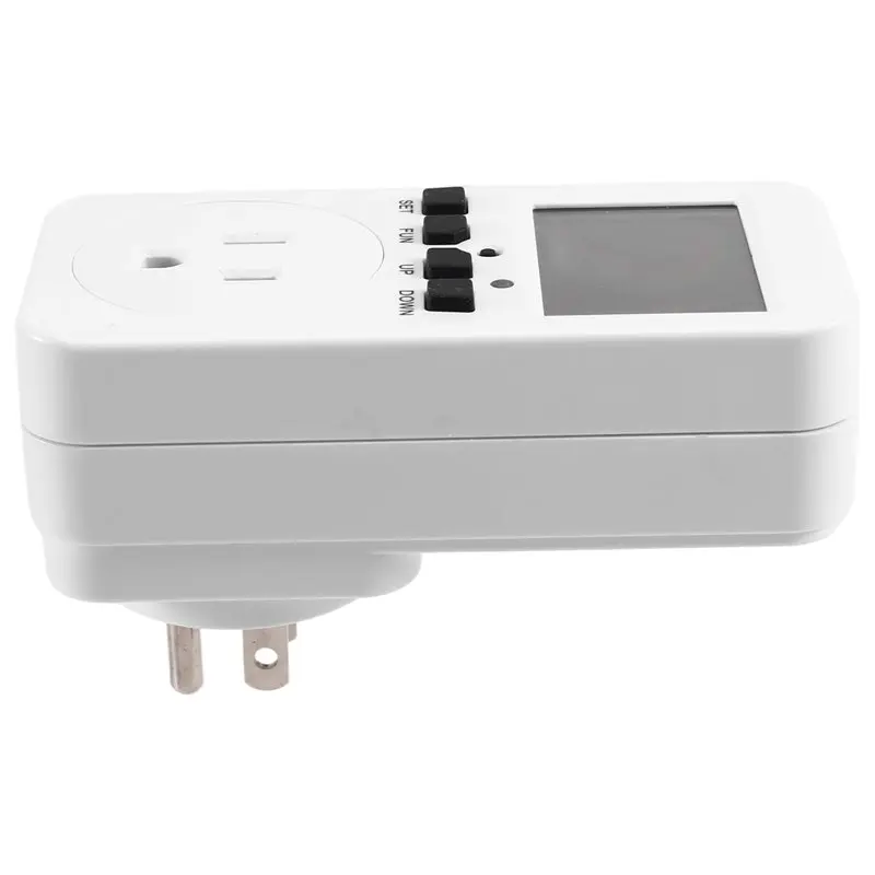 

GROCE-Kitchen Timer Outlet 110V Programmable Timing Socket With LCD Display Electronic Digital Timer Switch US Plug