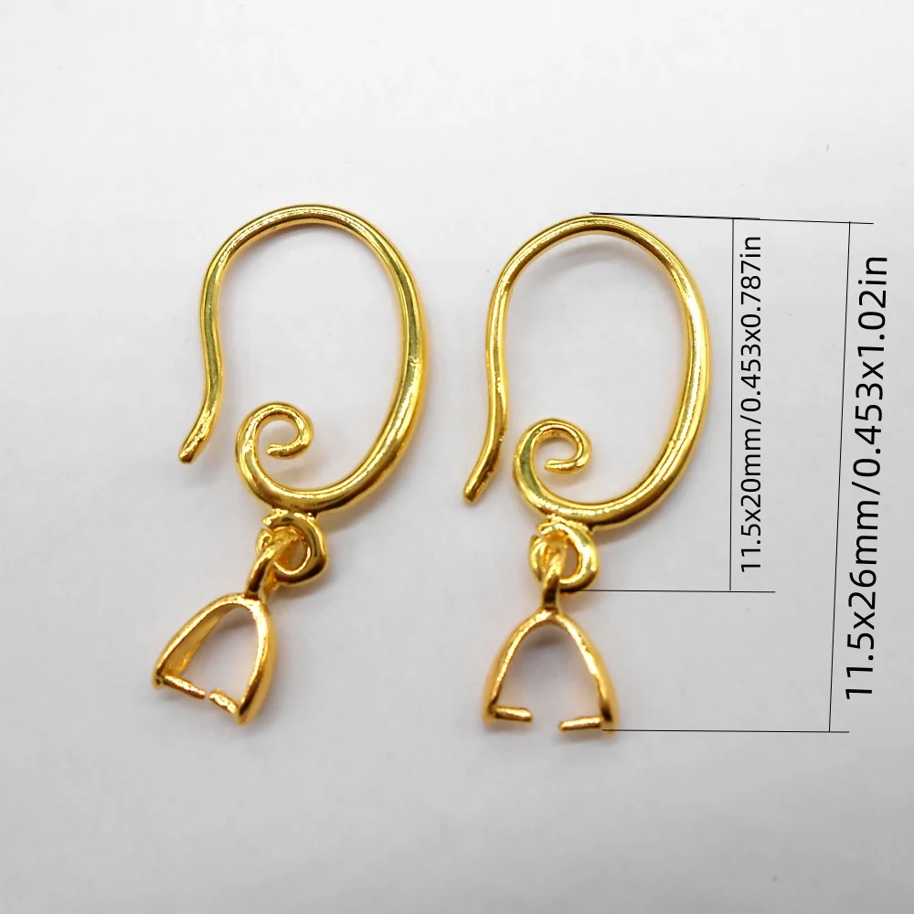 DIY Earring Hooks Fish Hooks Style Jewelry Making Accessories Semi Finished Fashionable Components