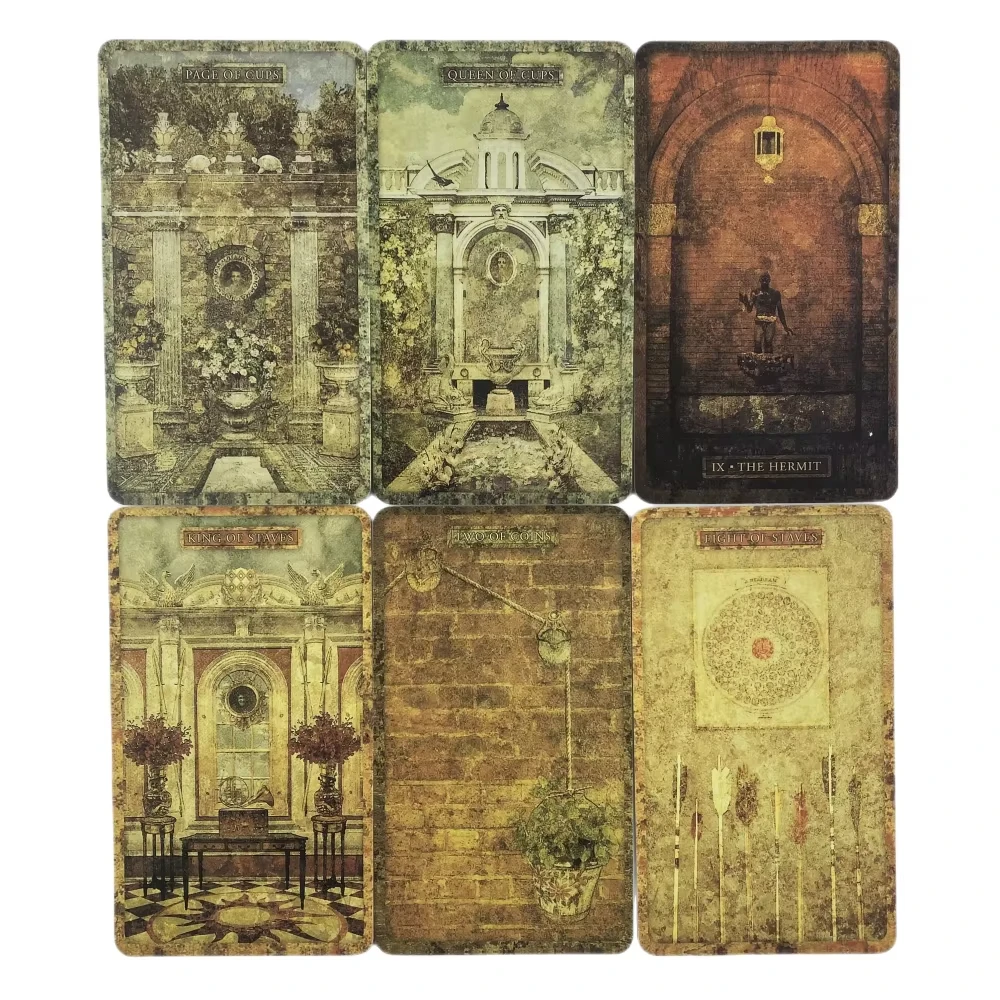 Tyldwick التارو سطح السفينة العرافة لعبة ببطاقات ورقية مجلس لعبة أوراكل لعبة المبتدئين الجديدة التيجان القتل التارو واسعة