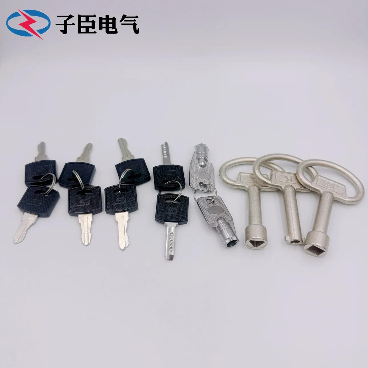 10 قطعة قفل خزانة قفل الباب مفتاح صندوق توزيع خزانة صندوق من الفولاذ المقاوم للصدأ خزانة كلمة واحدة الثلاثي مربع MS705/828 مفتاح