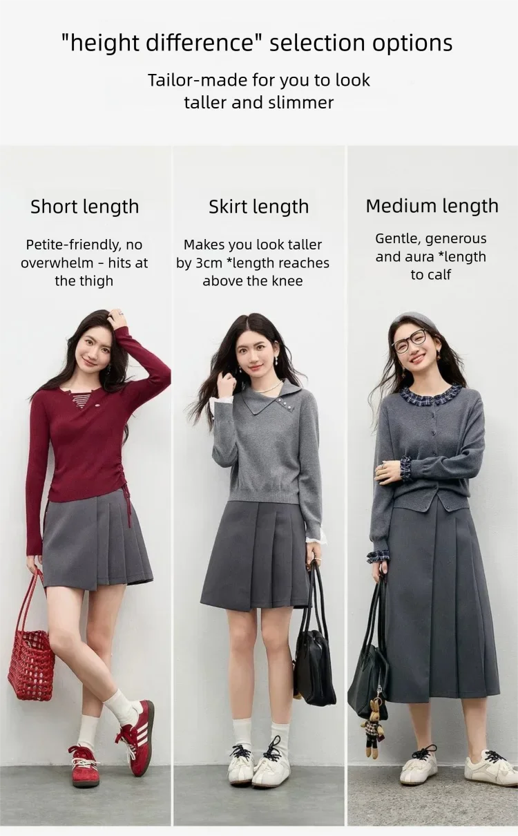 SENTUBILA Midi-Rock für Damen 2026 Frühling Neu Asymmetrischer A-Linien-Hochtaillenrock aus Leinen mit Falten Elegante Damenbekleidung 161QA5898 – Detail 11