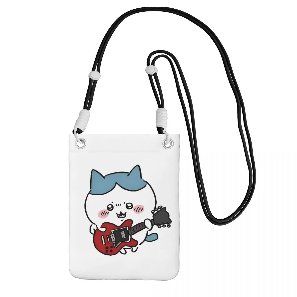 

Модная сумка для мобильного телефона Chiikawa на заказ, для путешествий, пешего туризма, для мужчин и женщин, маленький кошелек через плечо с милыми животными, кошелек для смартфона с ремешком