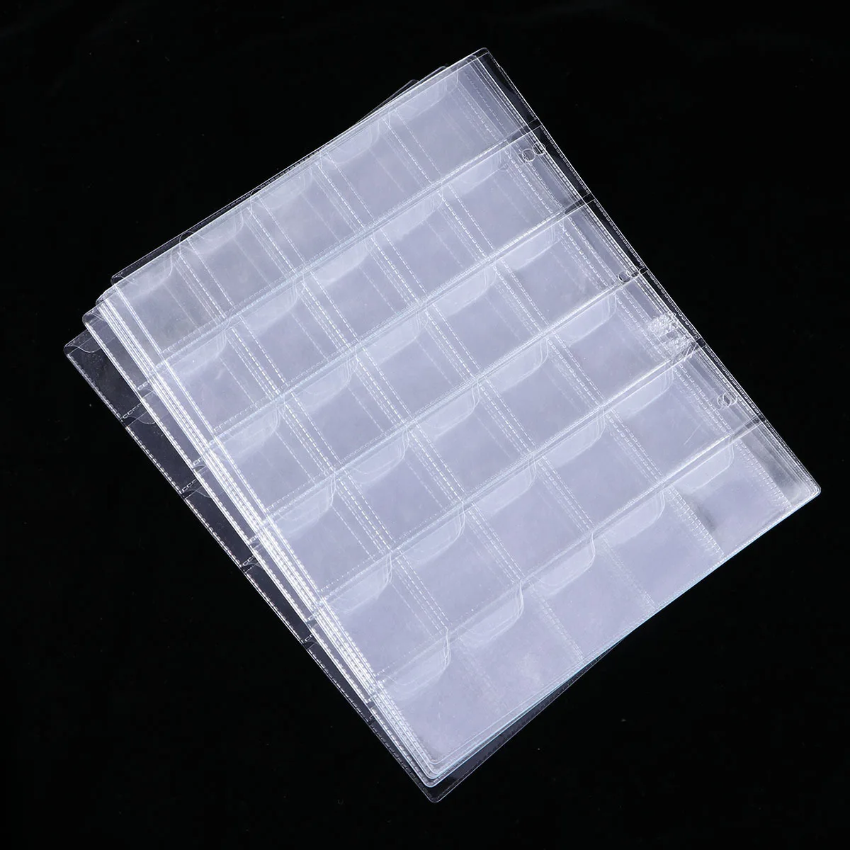 

10Pcs 30 Pockets Coins Albums Collectors Gift PVC Material Storage Coin Storage Bag Coin Holders Coins Albums