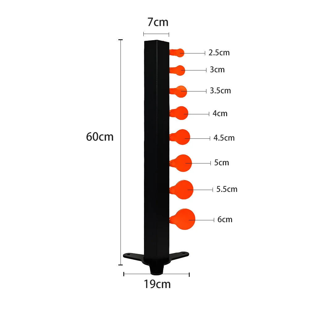 MA-140 8-level Upgraded 5mm Thickness Shooting Tree Target Reciprocal Reset Training Target Other Material 18.5x16.5cm