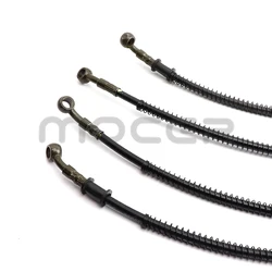 600mm To 2200mm 28°-28° Motorcycle Hydraulic Reinforced Brake Clutch Oil Hose Line Pipe 10mm Banjo For ATV Dirt Pit Racing Bike