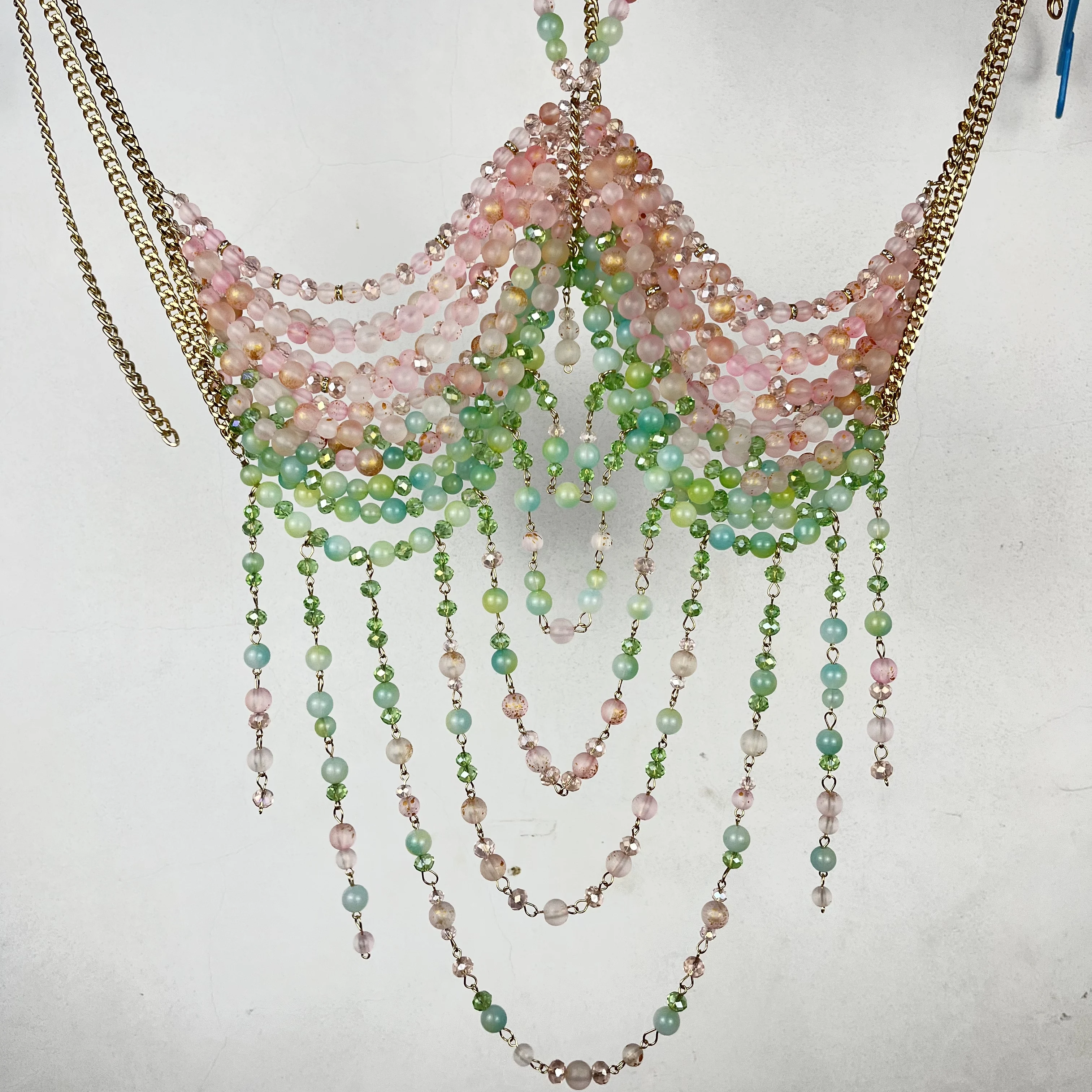 ใหม่โบฮีเมียนลูกปัด Body CHAIN Dopamine สาวร้อนชายหาดเทศกาลดนตรีอุปกรณ์เสริม Slimming และสร้อยคออเนกประสงค์