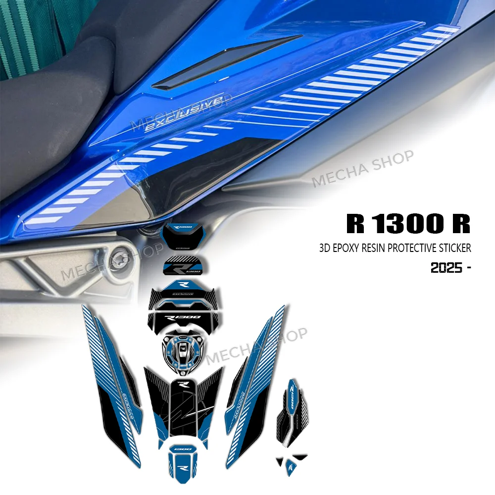 

For R 1300 R R1300 R 2025 2026 Motorcycle Accessories Fuel Tank Sticker 3D Epoxy Resin Sticker Protection Complete Kit
