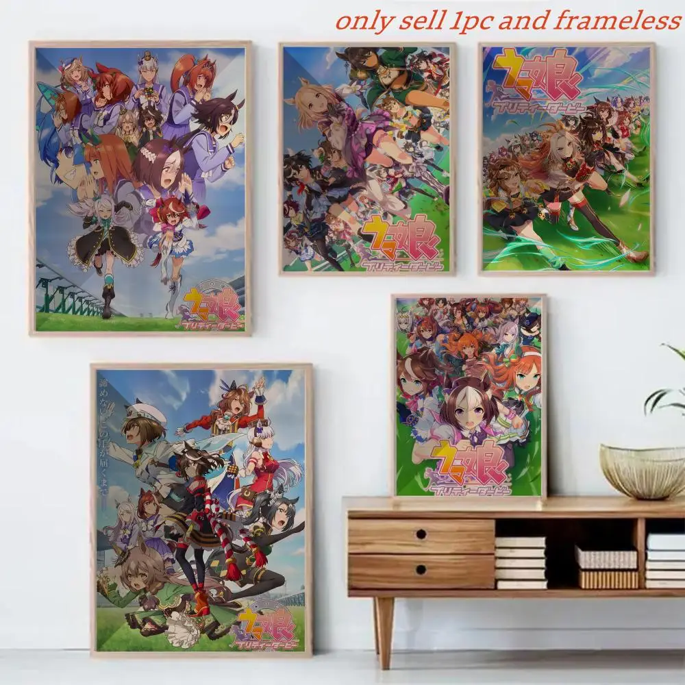 Game U-Uma Musume Pretty Derby Poster Canvas Mural For Interior Walls Crease-Free Beautiful For Living Room Bedroom