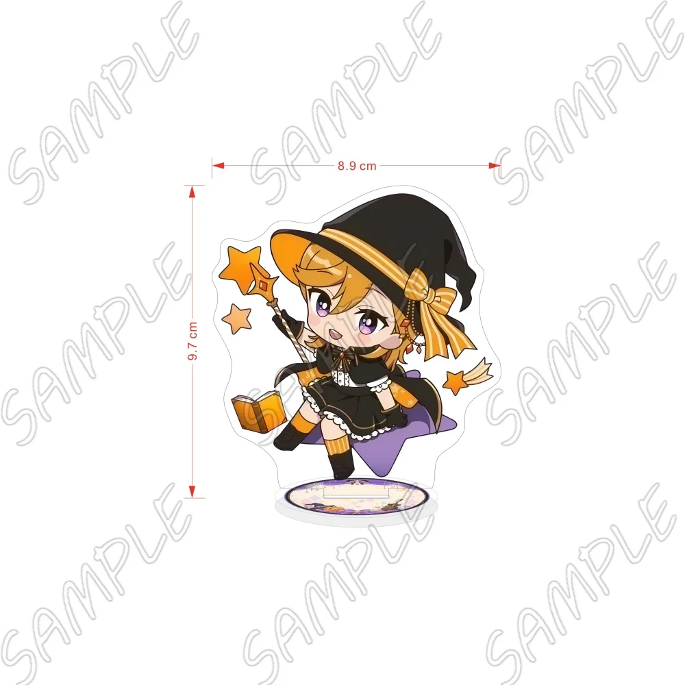 Anime LoveLive Superstar Acrylic Stand Keychain 10CM Chibi Halloween Witch Tang Keke Heanna Sumire Desk Decor Fan Collection