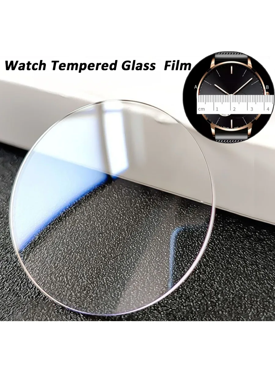 Protecteur d'écran universel en verre trempé pour montre connectée, 26-46mm de diamètre, Film de protection résistant aux rayures, accès traditionnel pour montre