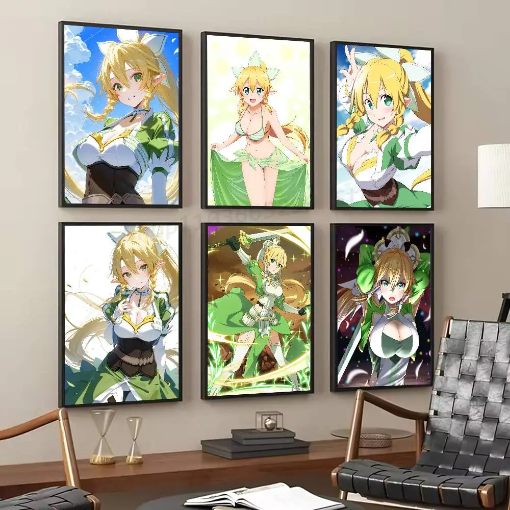 Leaf Anime S-Word A-Art O-Online Posters Living Room Bar Cafe Quality Canvas Vintage Style Comics Painting Art Home Wall Decor