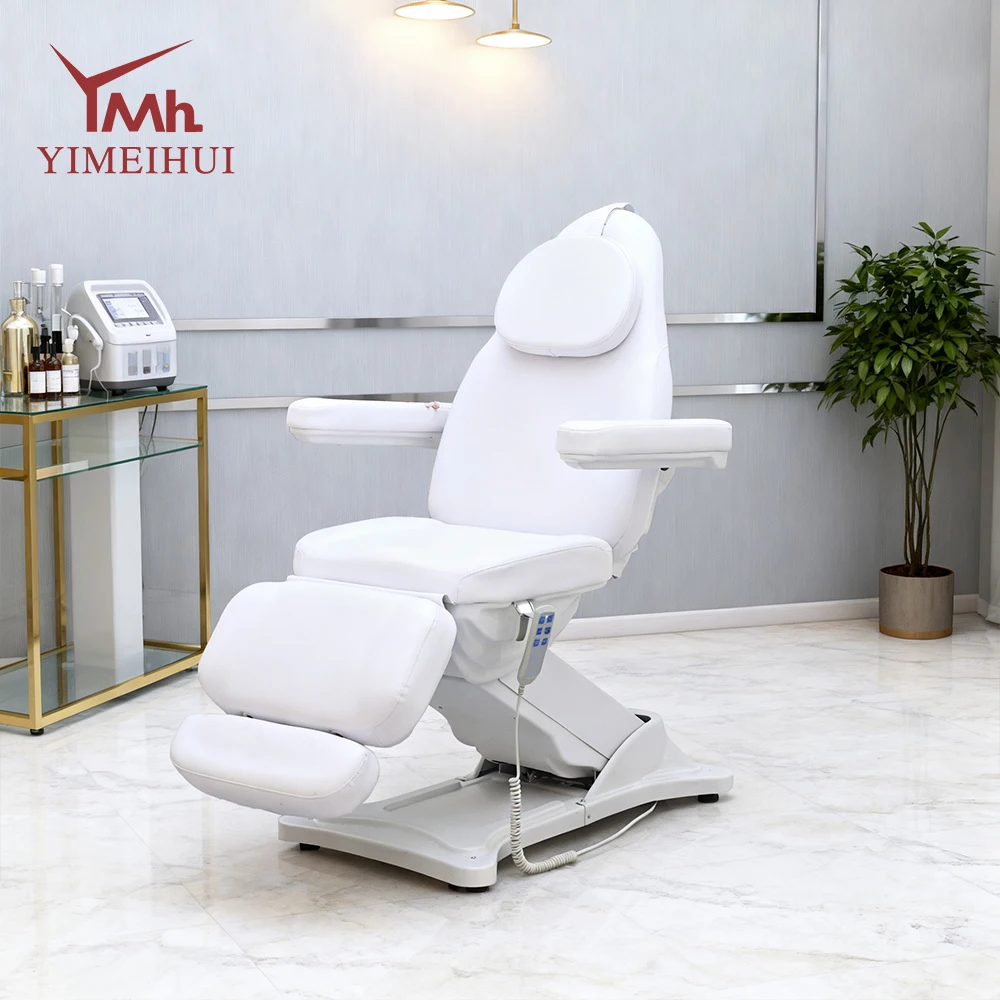 Elettrico 3 motori Estetici Reclinabili Esame medico Sedia per tatuaggi Spa Massaggio Cosmetico Lettino per bellezza facciale