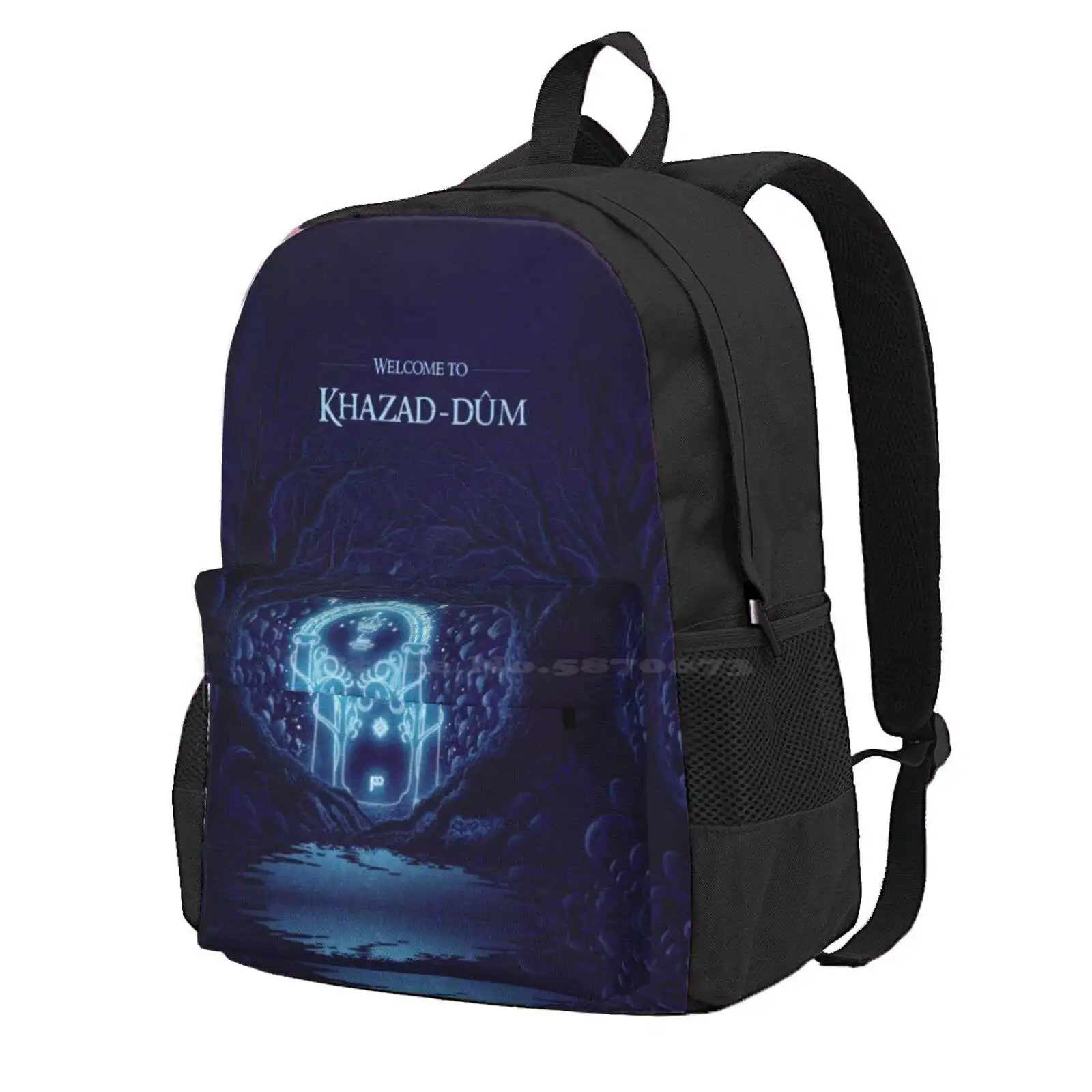 Wecome To Khazad-Dum Hot Sale Schoolbag Backpack Fashion Bags Khazad Dum Moria Tolkien The Dwarf Gandalf Dwarves Middle Earth