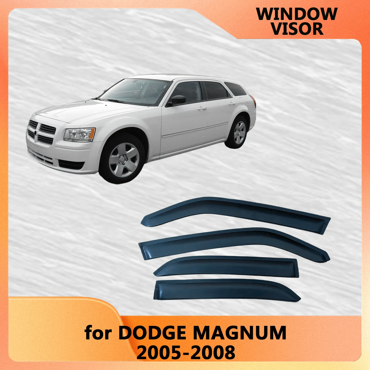 

Оконный козырек для Dodge Magnum 2005 2006 2007 2008, ветровые дефлекторы, защита от дождя, дверной козырек, вентиляционные шторы, солнцезащитный козырек от дождя