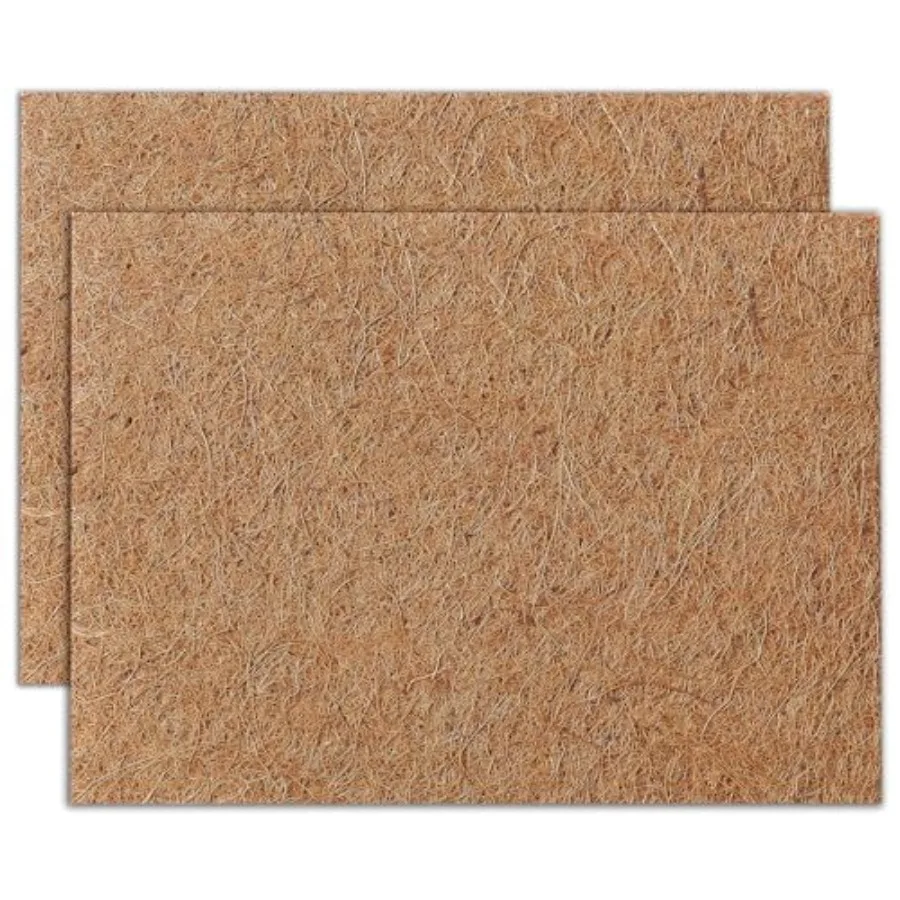 

MAXPACE Листы из натуральной кокосовой койры 14x11 дюймов, 2 шт., волокно Coco для цветов, оконная корзина, садовая одеяние и репса для домашних животных