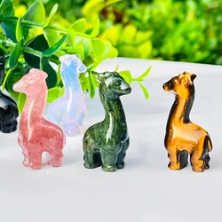 Charming Natural Crystal Alpaca Statues , Unique Hand-carved Gemstone Crafts, Perfect For Home Decor And Gifts