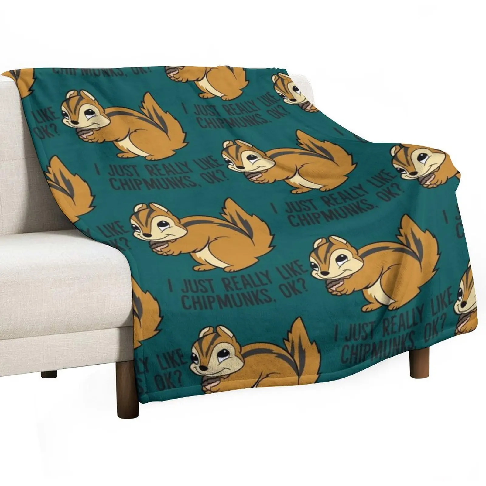

Funny Chimpunks Throw Blanket Single Luxury Furrys Blankets