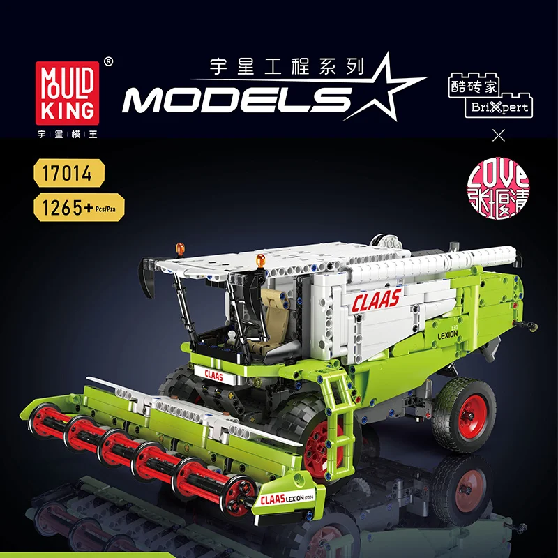 

Mould King 17014SRemote Control Harvester Building Blocks Compatible Technic Electric Engineering Vehicle Assembly Toy for