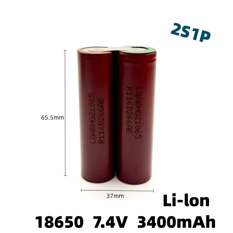 Przesyłka lotnicza 18650 Akumulator HG2 30A Wkrętarka elektryczna Akumulator litowo-jonowy 2s1p 3s1p 4s1p 5s1p 6s1p 7.4V-21V 3400/6800mAh