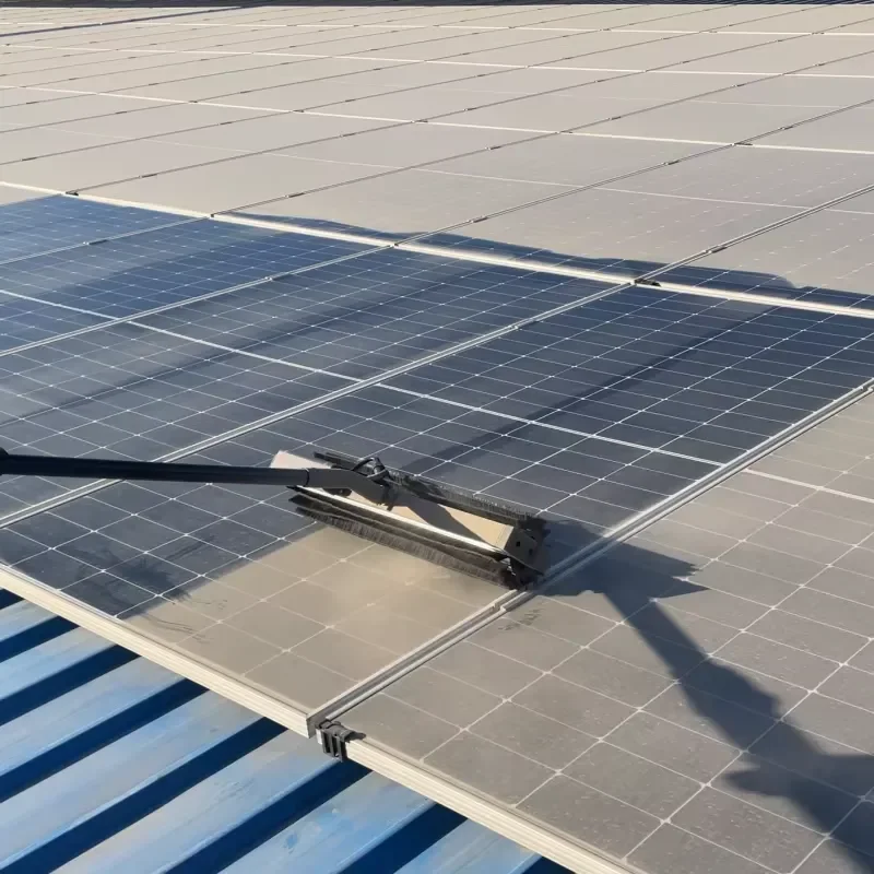 SUNNOVA N1 240W 220V High-Torque Motor-Driven Solar Panel Cleaning Roller Brush with Easy Operation