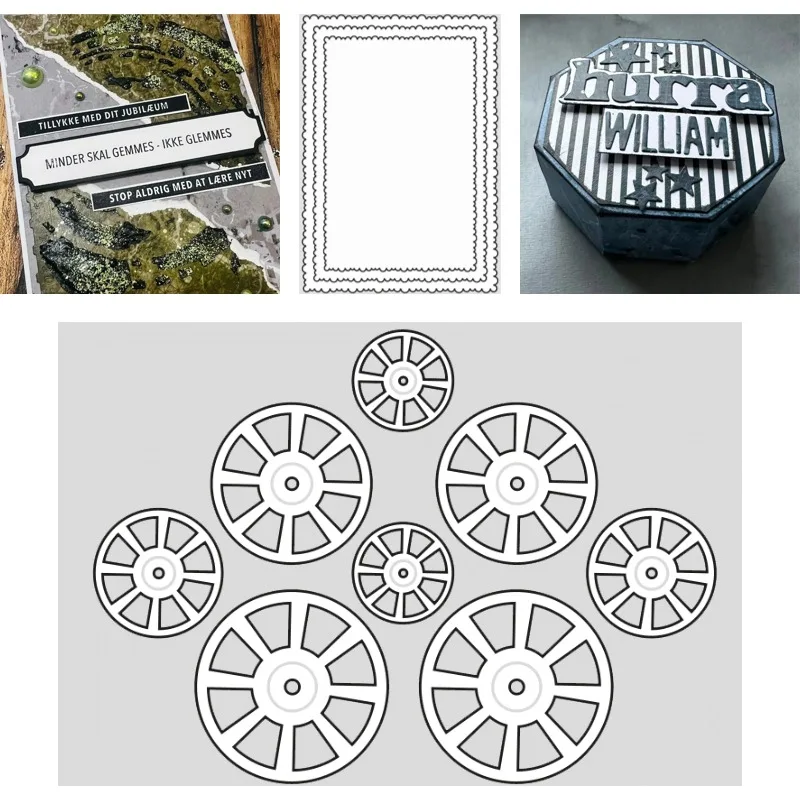 A Complex and Irregular Maze Metal Cutting Dies Slimline Essentials Scrap Booking Card Stencil Cut Die for DIY Handmade Card