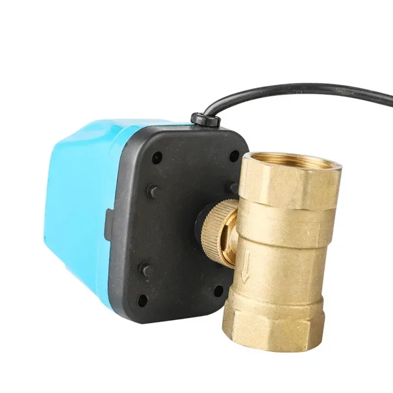 2 Way Motorized Ball Valve DN15 DN20 DN25 DN32 DN40 DN50 Electric Control Valve For HVAC System, Three-wire Two