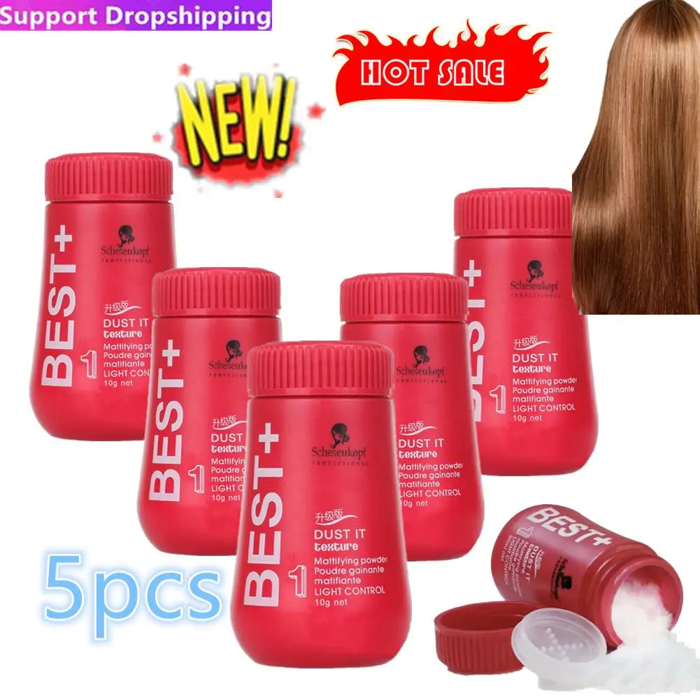 

5pcs Hair Powder Fluffy Increase Hair Volume Mattifying Powder/Finalize Hair Design Styling Shampoo Unisex Hair Powder Women Men