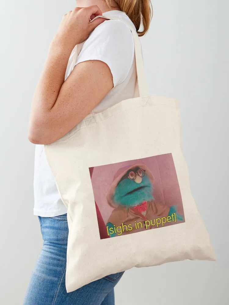 The Professor Puppet History Tote Bag Portable shopping bag cloth bag woman supermarket folding tote Canvas Tote