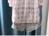2026 Women's Bohemian Geometric Print Blouse Ethnic 3/4 Roll-Up Sleeve V-Neck Tunic Shirt Vintage Boho Clothing - Image 6