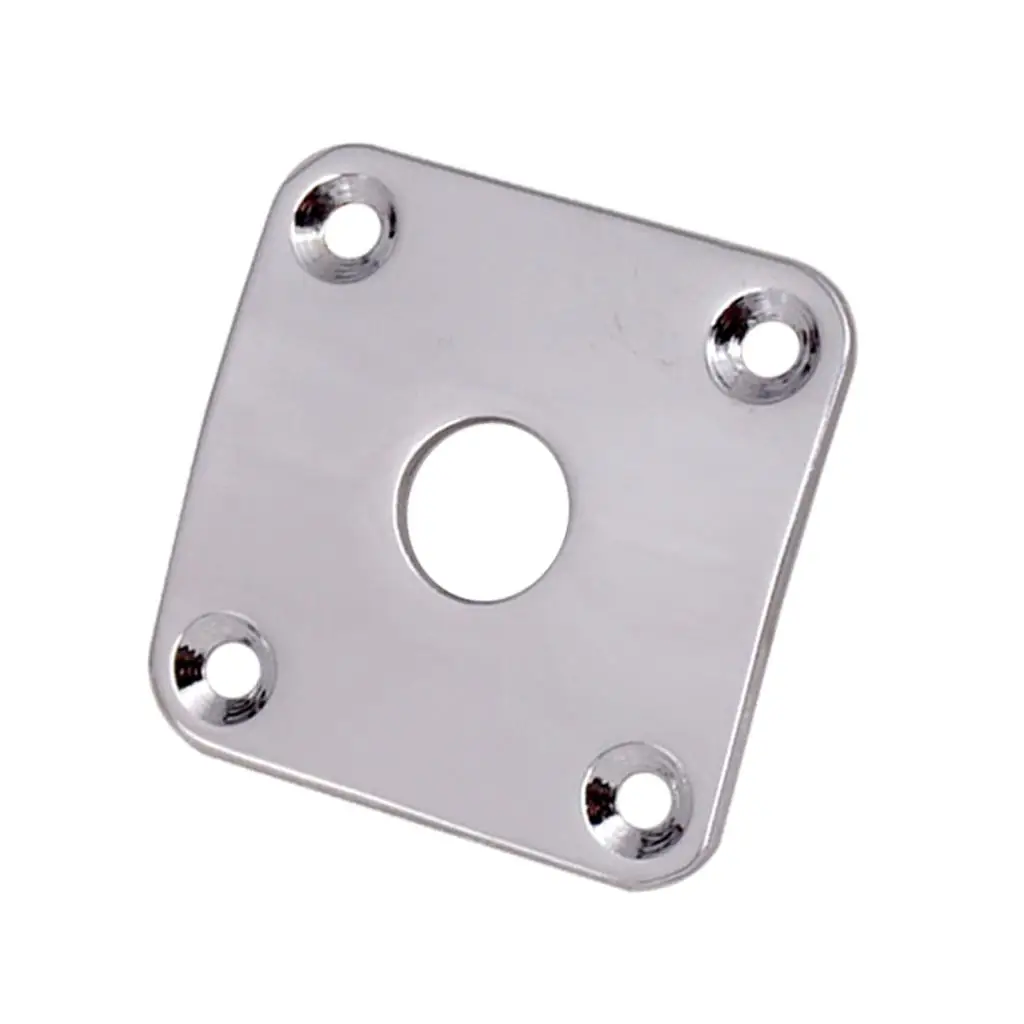 3-6pack 2 Pieces Metal Square Guitar Jack Plate Cover for LP Electric Guitar