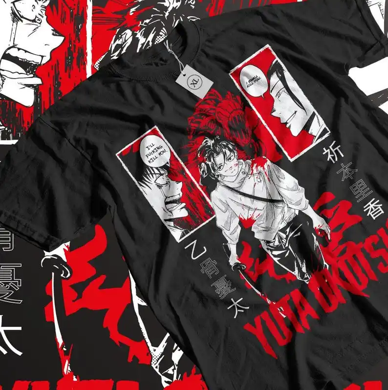 

Anime retro T-shirt, 100% cotton, all sizes for men and women Comic lovers