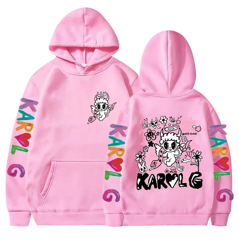 2023 Manana Sera Bonito Karol GG Bichota Printed Sweatshirt, Mens Womens Oversized Pullover, Karol-G Casual Hip Hop Streetwear images - 6