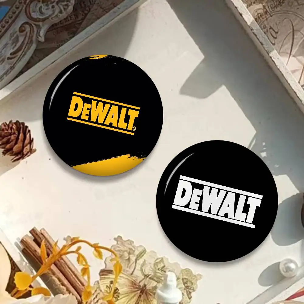 Classic Power Logo D-DewaltS 58mm Cute Series Pins Funny Badge Interesting Cartoon Animals Brooches Backpack Clothes Gift