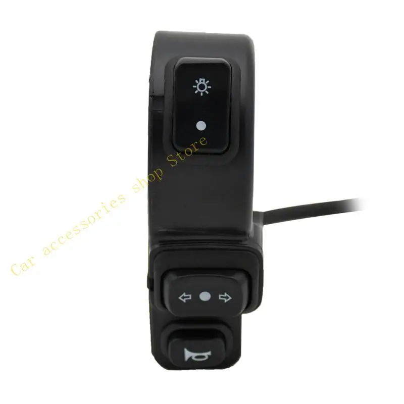 

T21E Motorcycle Handlebar Switch Handlebar Switch Control Motorcycle Handlebar Light Switch Push Button on off Switch ABS