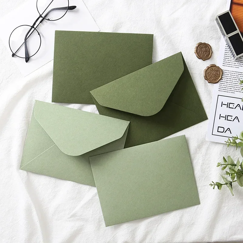 5pcs Kawaii Avocado Envelopes High-grade Thick Envelopes for Letters Wedding Party Invitations Cards Cover Korean Stationery