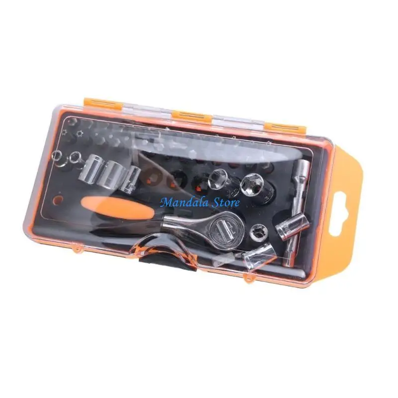 U2JC Home Repair Precisions ไขควง ชุด พร้อมที่จับวงล้อแบบยืดหยุ่นและ Bit